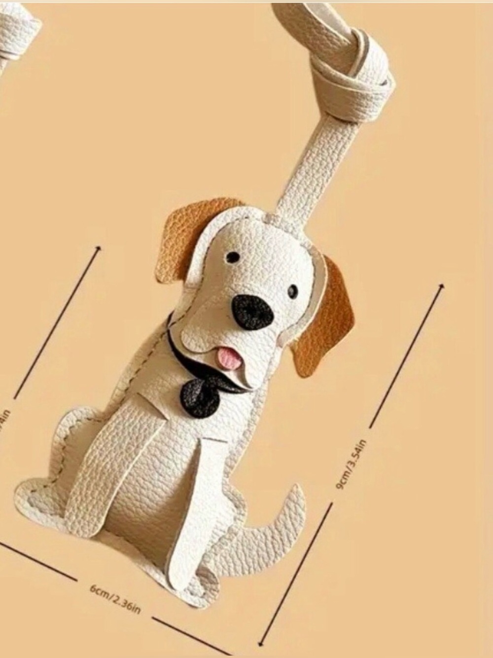 Yellow Labrador dog bag charm - Picture 2 of 2